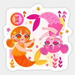 Gemini Mermaid Sticker